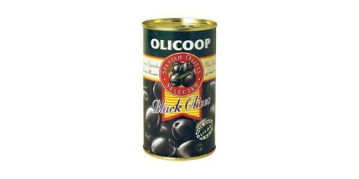 [121654] OLICOOP BLACK OLIVES 24X200G