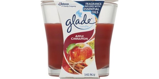 [128240] GLADE CANDLE APPLE & CINNAMON 3.4 OZ