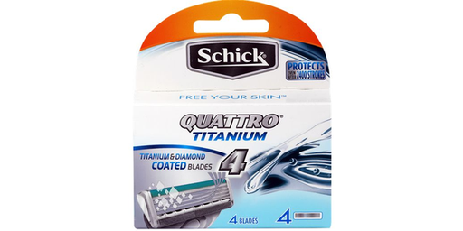 [130241] SCHICK QUATRO TITANIUM REFILL 4PCS