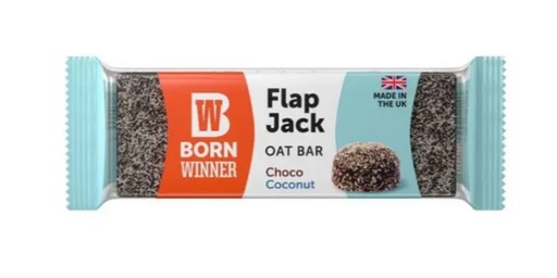[153435] BORN WINNER FLAP JACK OAT BARS CHOCO COCONUT 100G