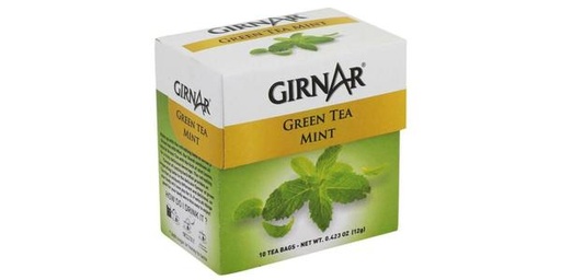 [149910] GIRNAR GREEN TEA MINT 10 TEA BAGS