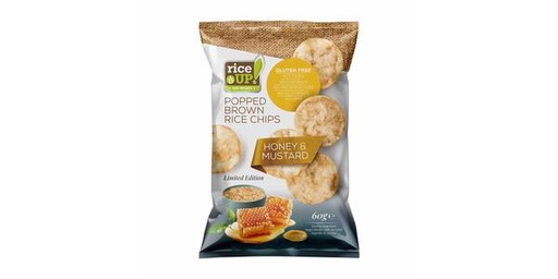[150259] RICE UP RICE CHIPS HONEY & MUSTARD 60G