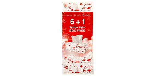 [157271] GHALATI FACIAL TISSUE 2PLY 120'S 6+1FREE