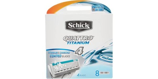[130240] SCHICK QUATRO TITAN REFILL 8S