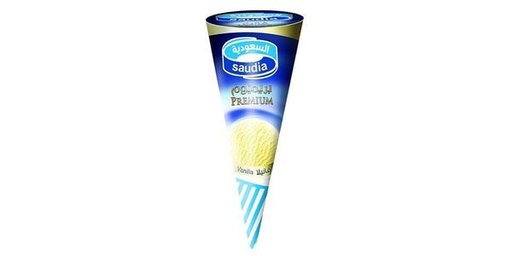 [132319] SAUDIA I/C SENSATI CONE VANILLA 10/150ML