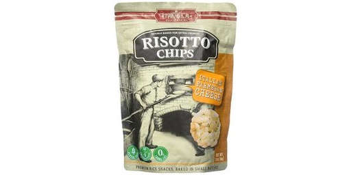 [112843] RISOTTO CHIPS SNACKS RICE WITH ITALIAN PARMESAN CHESE 84G