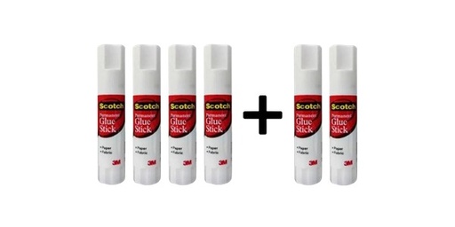 [137199] 3M GLUE STICK SCOTCH 8G(4+2FREE)