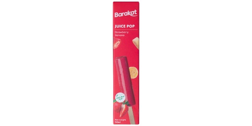 [157298] BARAKAT STRAWBERRY BANANA JUICE POPS 50ML