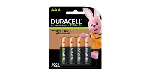 [136310] DURACELL PRCHRGDRCHRGBL AA4
