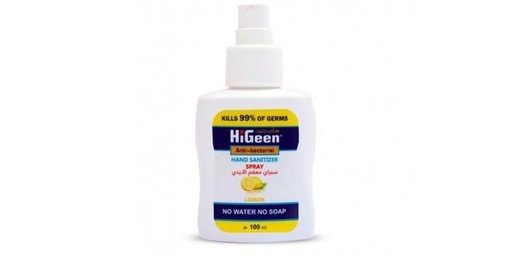[135603] HI GEEN HAND SANITIZER SPRAY LEMON 100ML