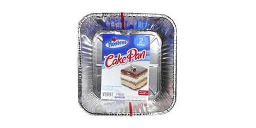 [143624] HOSTESS ALUMINUM 2PSQUARE CAKE PAN