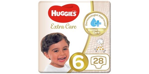 [139994] HUGGIES EXTRA CARE SIZE-6 VALUE PACK 28PCS