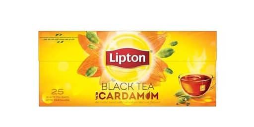 [135657] LIPTON YELLOW LABEL CARDAMOM TEA BAGS 25S