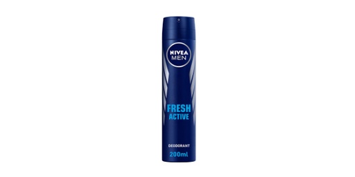 [130100] NIVEA DEO SPRAY FRESH ACTIVE MEN 200ML