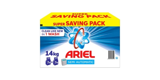 [148221] ARIEL BLUE DETERGENT BOX 15% OFF 14KG