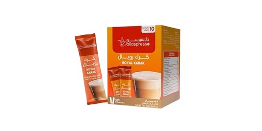 [154811] DALLASPRESSO ROYAL KARAK TEA SAFRON 10'S 150G