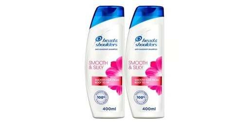 [128697] H&S SHAMPOO SILKY  25% OFF 2X400ML