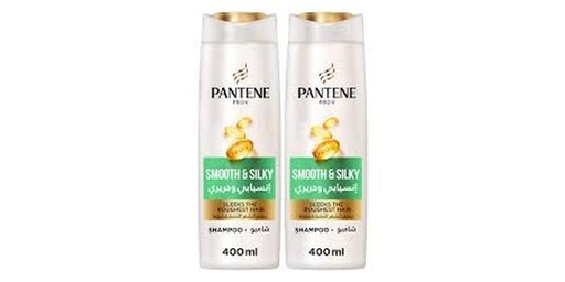 [155814] PANTENE SHAMPOO SMOOTH SILKY 2X400ML