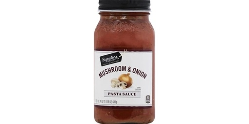 [129512] SIGNATURE SELECT PASTA SAUCE MUSHROOM & ONION 24 OZ