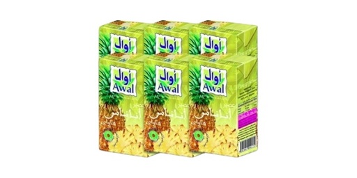 [125897] AWAL PINEAPPLE JUICE 6X250ML