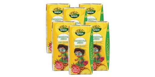 [128418] NADA DAHOOMY 100% PINEAPPLE JUICE 6X200ML