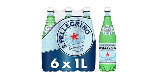 [122664] SAN PELLEGRINO NATURAL SPARKLING WATER 6x1L