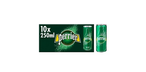 [119799] PERRIER SPARKLING WATER SLIM CAN 10X250 ML