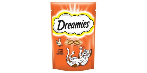 [130047] DREAMIES TASTY CHICKEN CAT TREATS, 60G