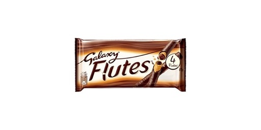 [130935] GALAXY FLUTES 4 FINGERS CHOCOLATE WAFER ROLLS, 45G
