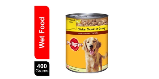 [113285] PEDIGREE CHICKEN CHUNKS IN GRAVEY WET DOG FOOD 400G