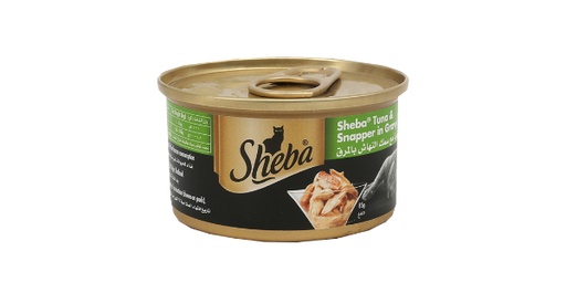 [113274] SHEBA TUNA & SNAPPER IN GRAVY CAT FOOD CAN 85G