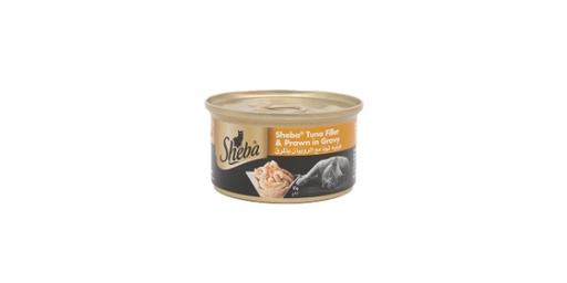 [113277] SHEBA TUNA FILETS & PRAWN CAT FOOD CAN 85G