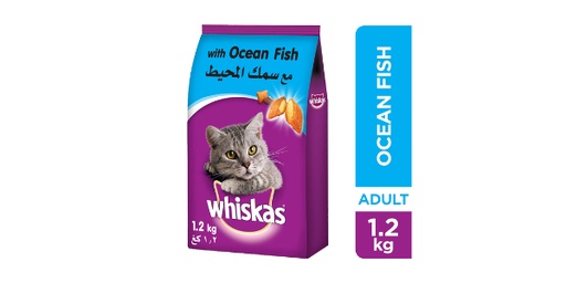 [153685] WHISKAS OCEAN FISH CAT FOOD BAG, ADULT 1+ YEARS, 1.2KG