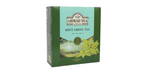 AHMAD TEA MINT GREEN TEA BAGS , 100 PIECES