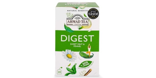 AHMAD TEA DIGEST SWEET MINT & FENNEL TEA BAGS 20 BAGS