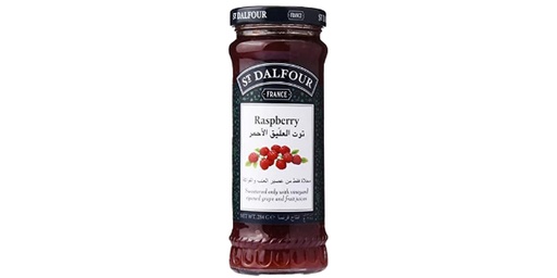 [114014] ST. DALFOUR RASPBERRY FRUIT SPREAD, 284G