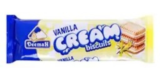 DEEMAH CREAM BISCUIT VANILLA, 68G