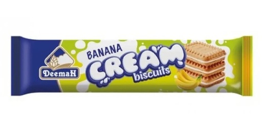 DEEMAH CREAM BISCUIT BANANA, 68G