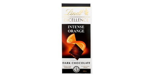 [113650] LINDT EXCELLENCE DARK CHOCLATE ORANGE INTENCE, 100G                     
