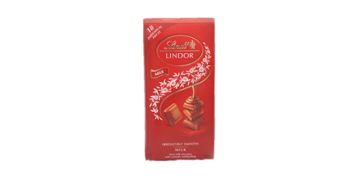 [113664] LINDT LINDOR IRRESISTIBLY MILK CHOCLATE, 100G