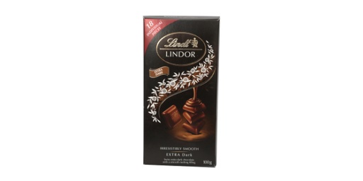 [113666] LINDT LINDOR DARK CHOCLATE 60 % COCOA, 100G              