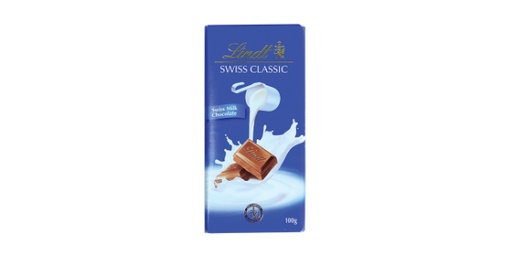 [113669] LINDT SWISS CLASSIC MILK CHOCOLATE, 100G
