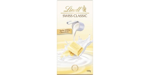 [113670] LINDT SWISS CLASSIC WHITE CHOCOLATE, 100G