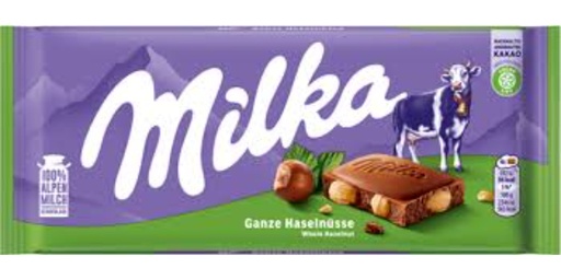 [113680] MILKA HAZELNUT CHOCOLATE, 100G