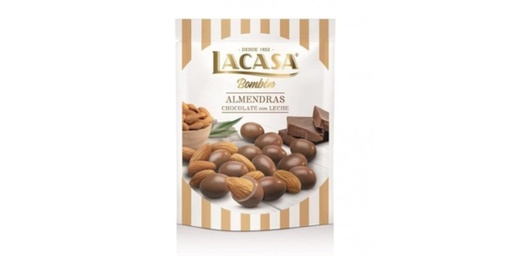 LACASA MILK CHOCOLATE COATED ALMOND, 125G