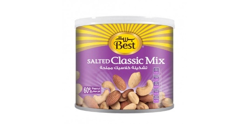 [114349] BEST SALTED MIXED NUTS CAN110G