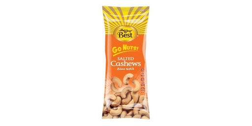 BEST GO NUTS CASHEW POUCH, 80G