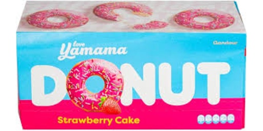 GANDOUR YAMAMA STRAWBERRY DONUT CAKE, 12X37G