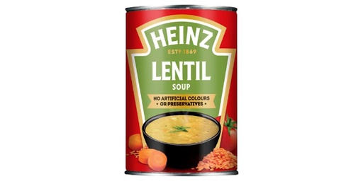 [114172] HEINZ RTS LENTIL CLASSIC SOUP 400GM