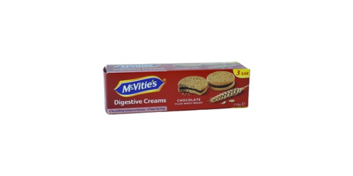 MCVITIES DIGESTIVE CREAMS CHOCOLATE 100 GMS